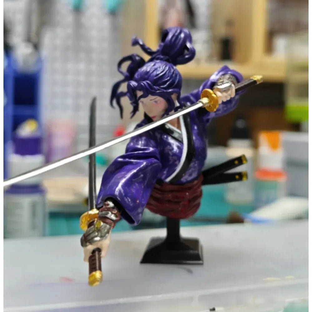 Samurai Princess Warrior, Resin Model Bust Kit, Fantasy Theme, Unassembled and Unpainted