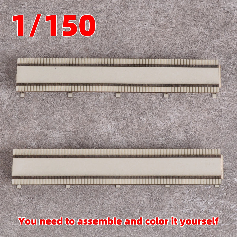 1/150 Railway Station Platform, Resin Model Diorama Kit, Historical Theme, Unassembled and Unpainted