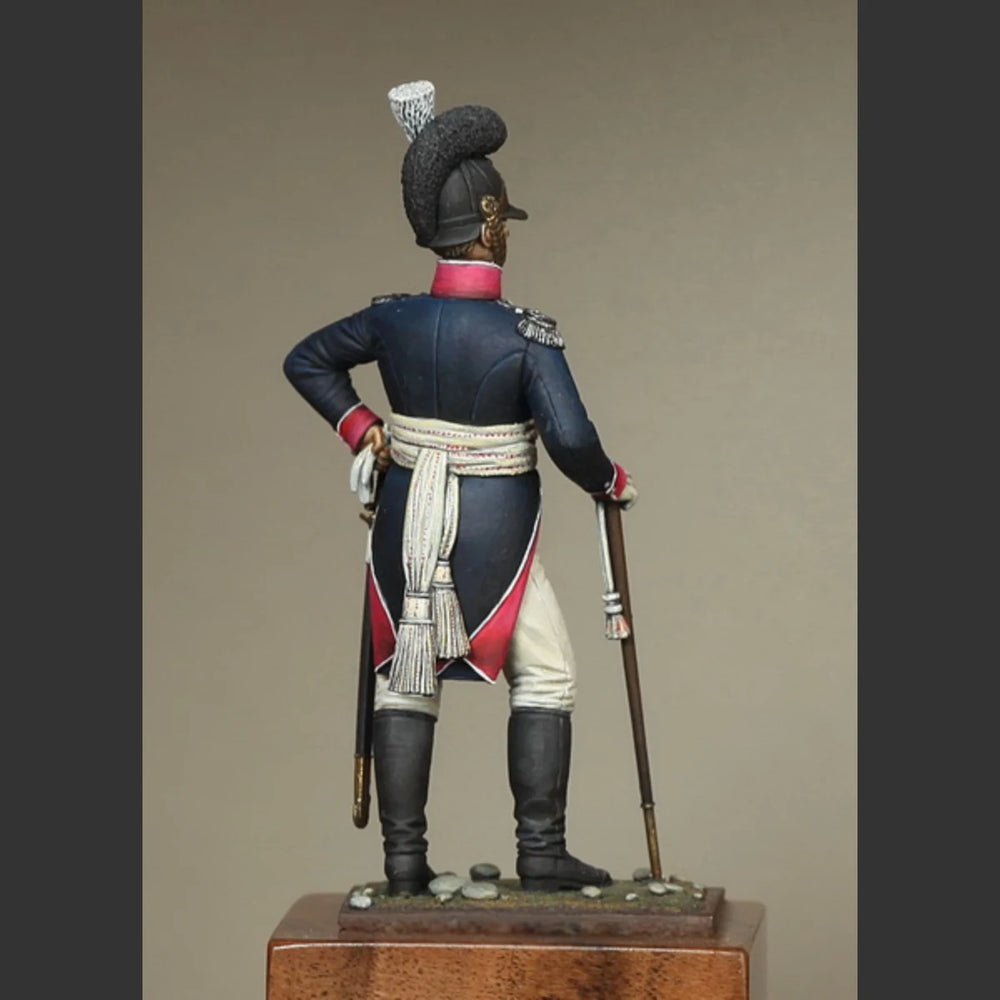 54mm Napoleonic Württemberg Infantry Officer, Resin Model Figure Kit, Unassembled and Unpainted
