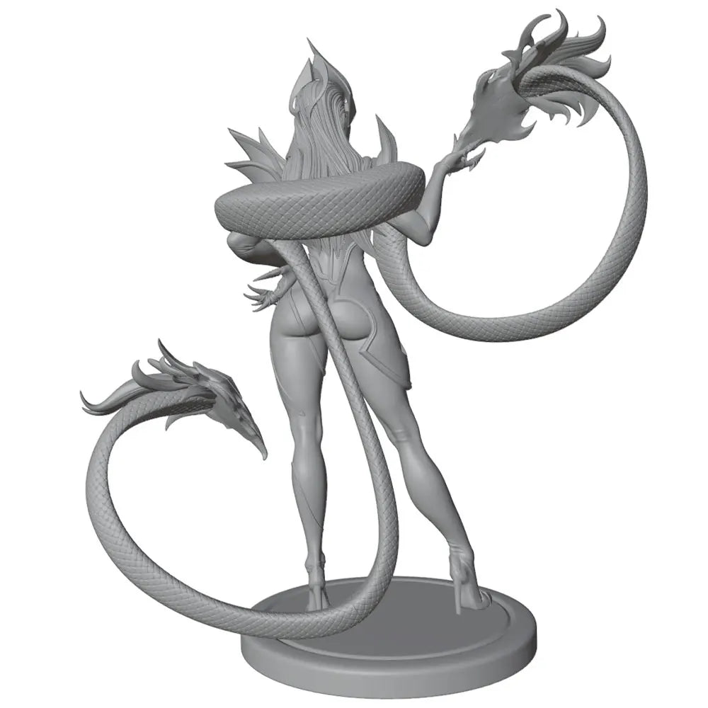 75mm Snake Spirit Sorceress, Resin Model Figure Kit, Fantasy Theme, Unassembled and Unpainted