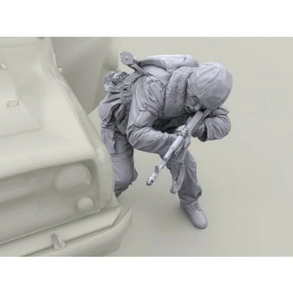 1/35 Modern Russian Tactical Soldier Firing Position, Resin Model Figure Kit, Unassembled and Unpainted