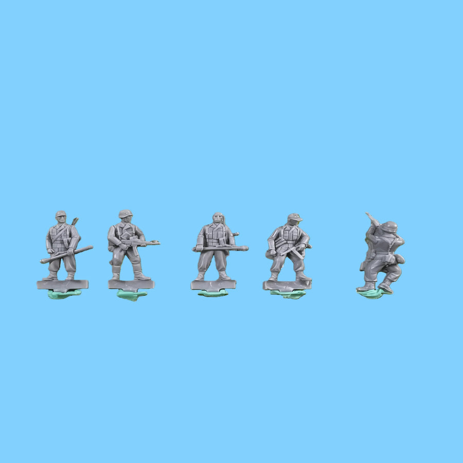 WWII German Infantry Squad 5-Figure Set 28mm Resin Model Kit - unpainted resin model kit