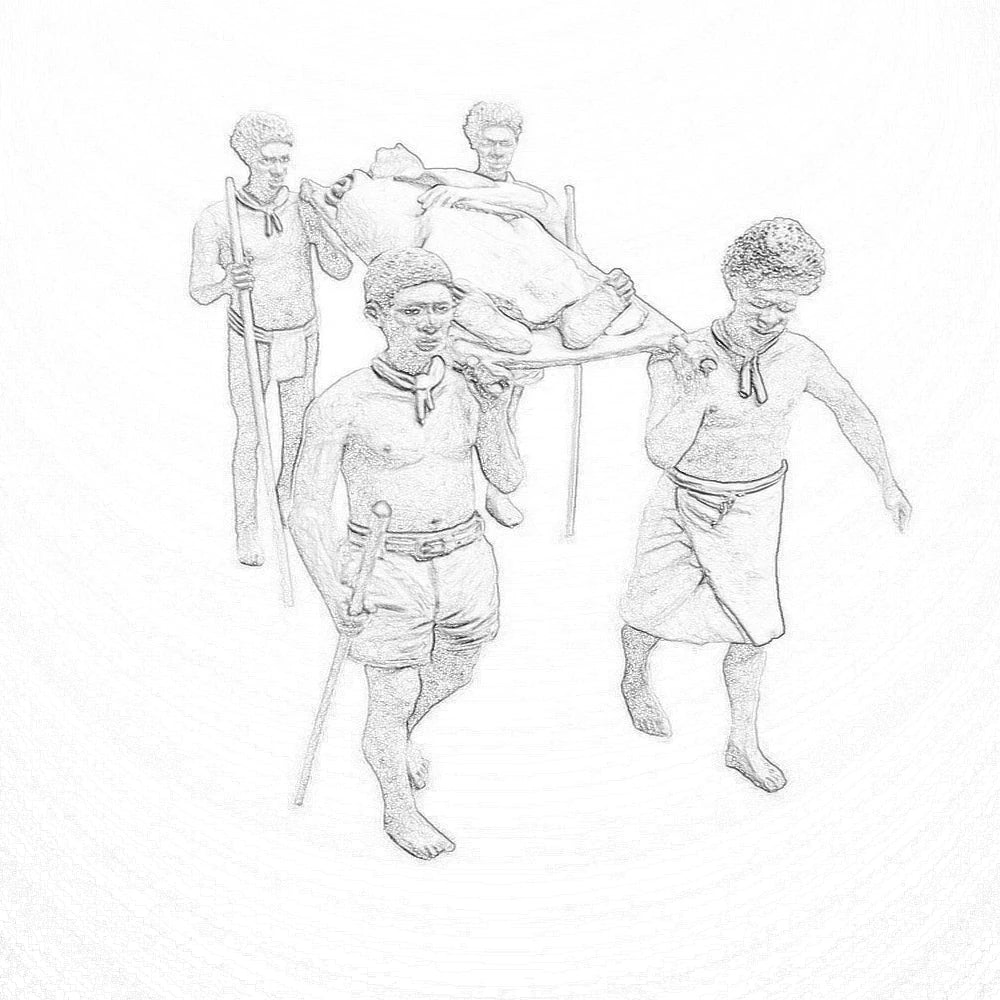 1/35 Tribal, 5 Figures, Resin Model Figure Kit, Historical Theme, Unassembled and Unpainted