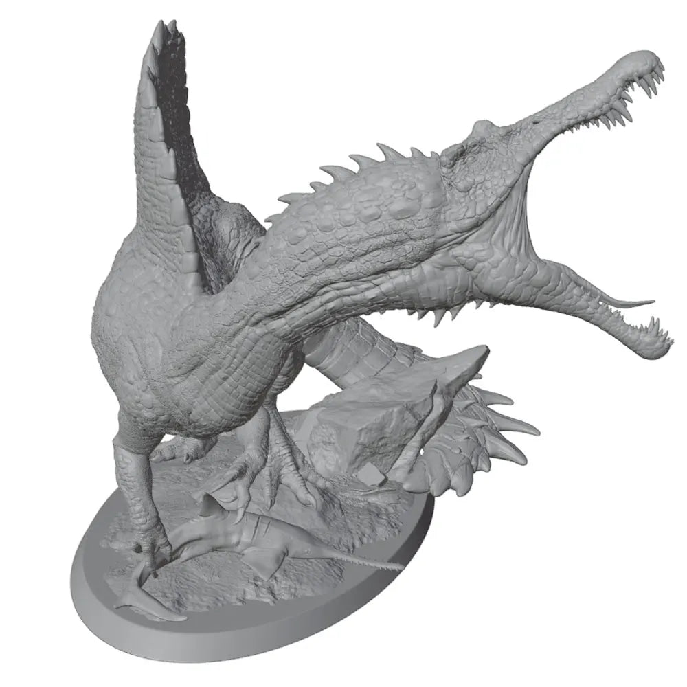 1/100 Spinosaurus & Theropod Dinosaurs, 3 Figures, Resin Model Creature Kit, Wildlife Theme, Unassembled and Unpainted