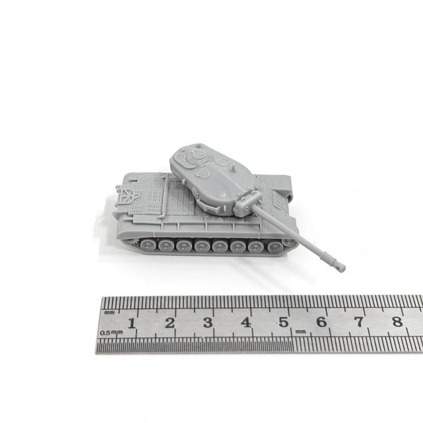 1/144 WWII Soviet T34 Heavy Tank, Resin Model Vehicle Kit, Unassembled and Unpainted