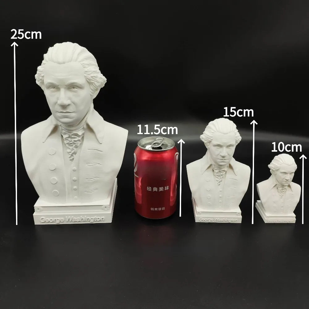 250mm US Presidents & Founding Fathers Busts, 5 Figures, Resin Model Bust Kit, Historical Theme, Unassembled and Unpainted