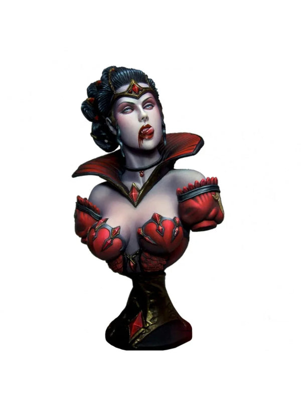 1/10 Dark Gothic Female, Resin Model Bust Kit, Fantasy Theme, Unassembled and Unpainted