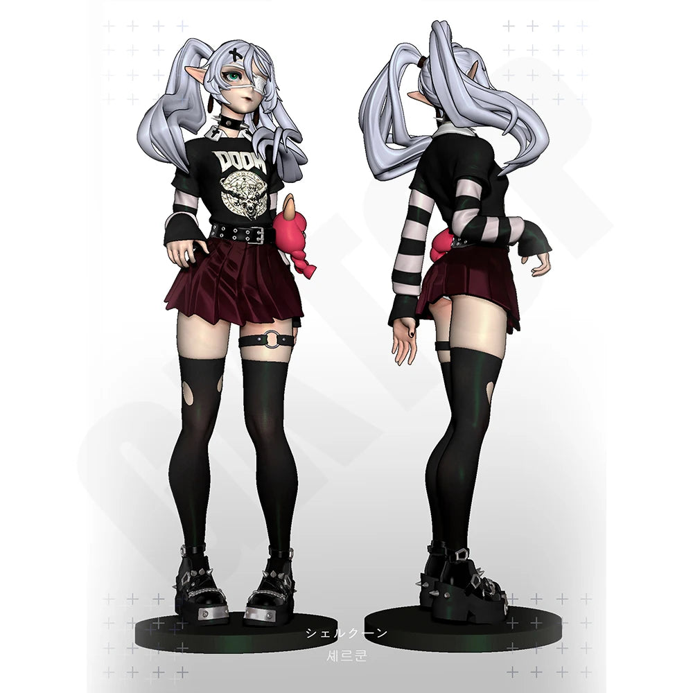 1/24 Goth Frieren, Resin Model Figure Kit, Anime Theme, Unassembled and Unpainted