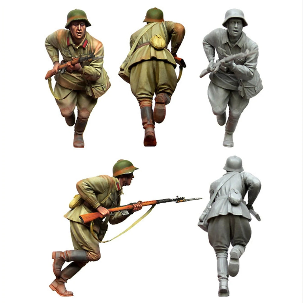 1/35 WWI Soviet Rifleman, Resin Model Figure Kit, Unassembled and Unpainted
