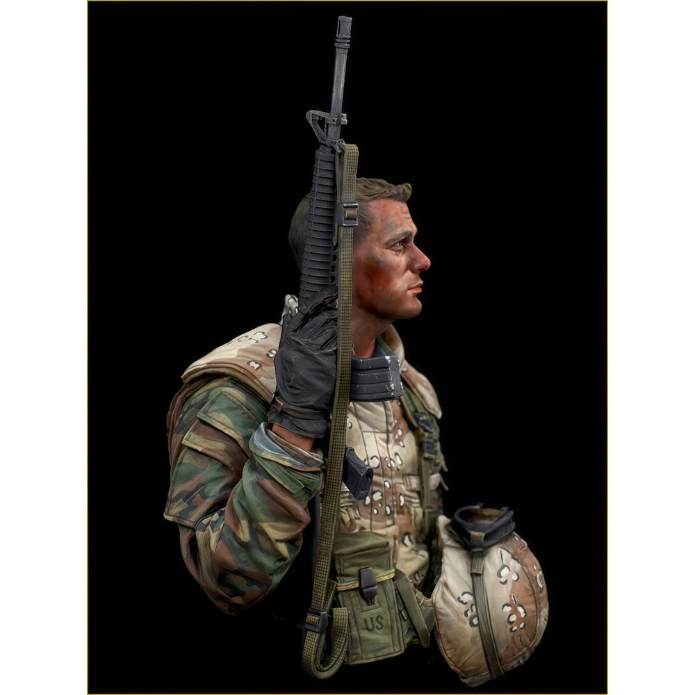 1/10 Modern US Marine Combat, Resin Model Bust Kit, Unassembled and Unpainted