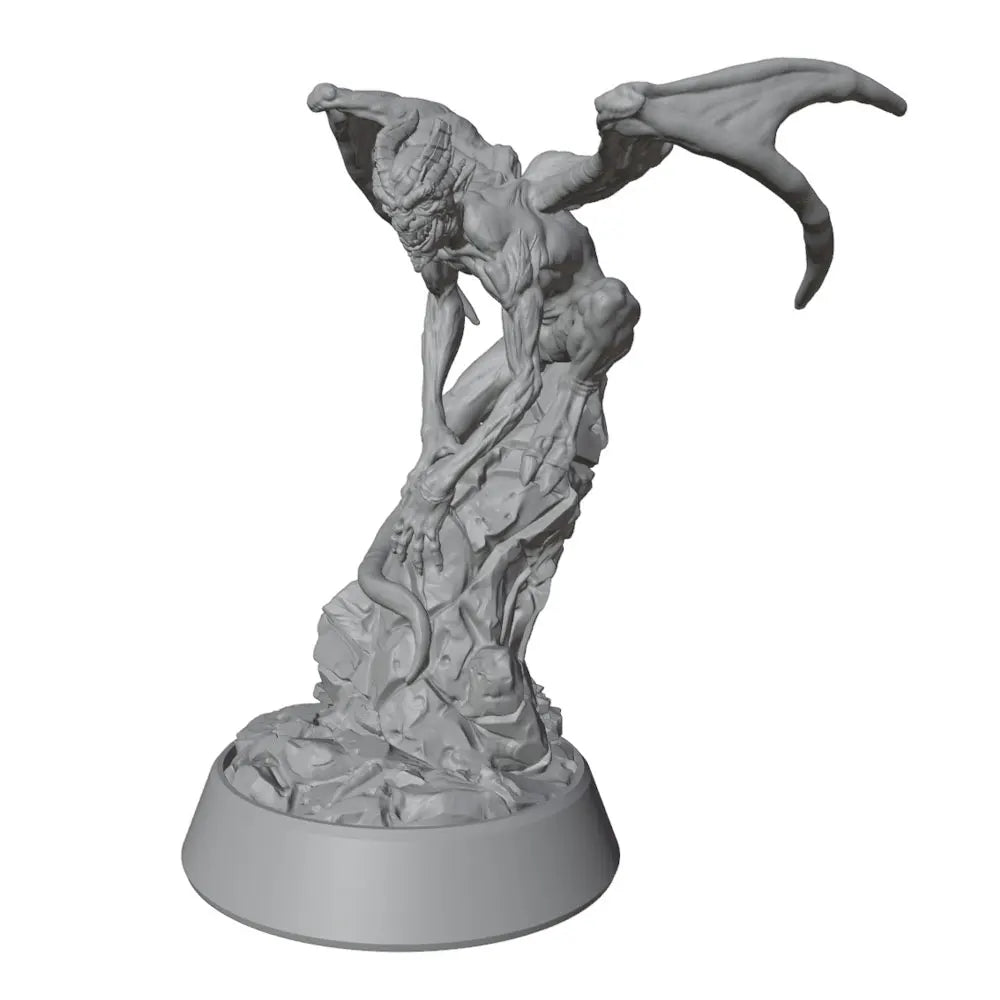 55mm Demonic Creature, Resin Model Figure Kit, Fantasy Theme, Unassembled and Unpainted