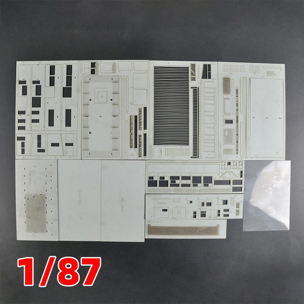 1/87 Modern Railway Station Scene, Resin Model Diorama Kit, Unassembled and Unpainted