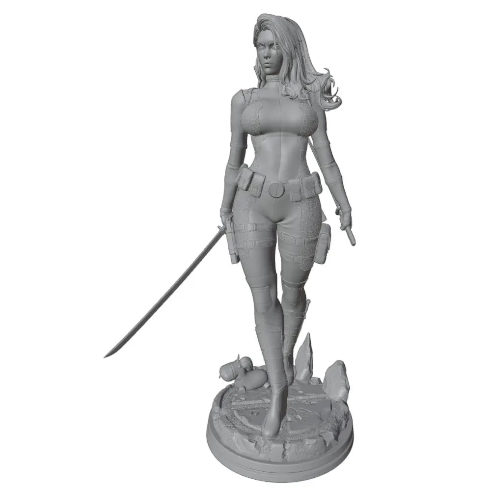 1/24 Modern Female Martial Artist, Resin Model Figure Kit, Unassembled and Unpainted