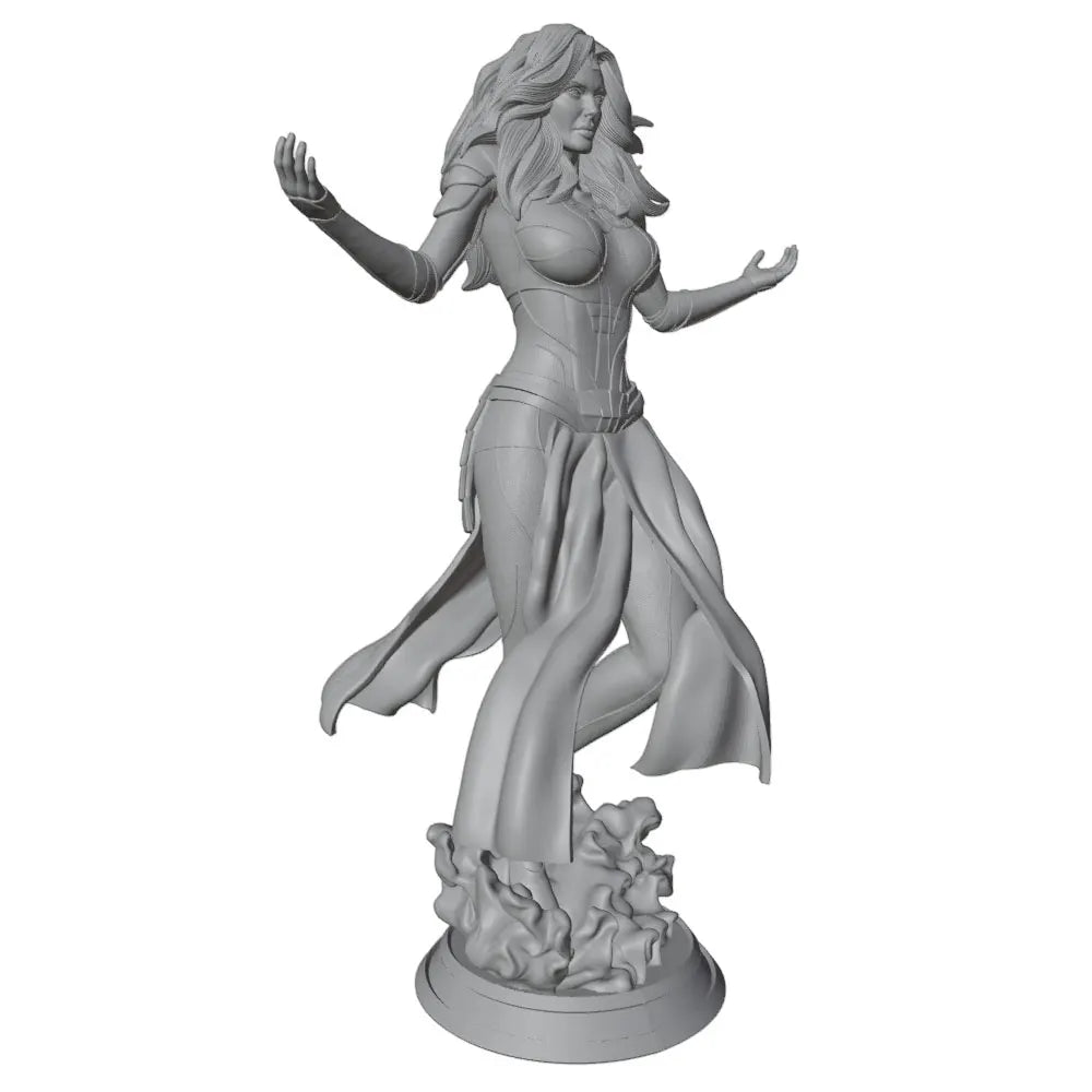 1/24 Sorceress with Windswept Hair Arms Raised, Resin Model Figure Kit, Unassembled and Unpainted