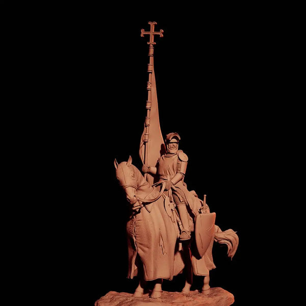 1/24 Napoleonic Cavalry Officers, 4 Figures, Resin Model Figure Kit, Unassembled and Unpainted
