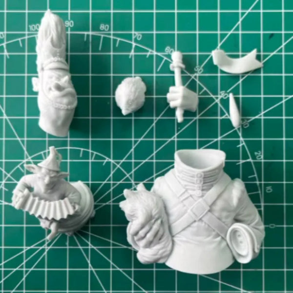 1/12 Spellcaster, Resin Model Bust Kit, Fantasy Theme, Unassembled and Unpainted