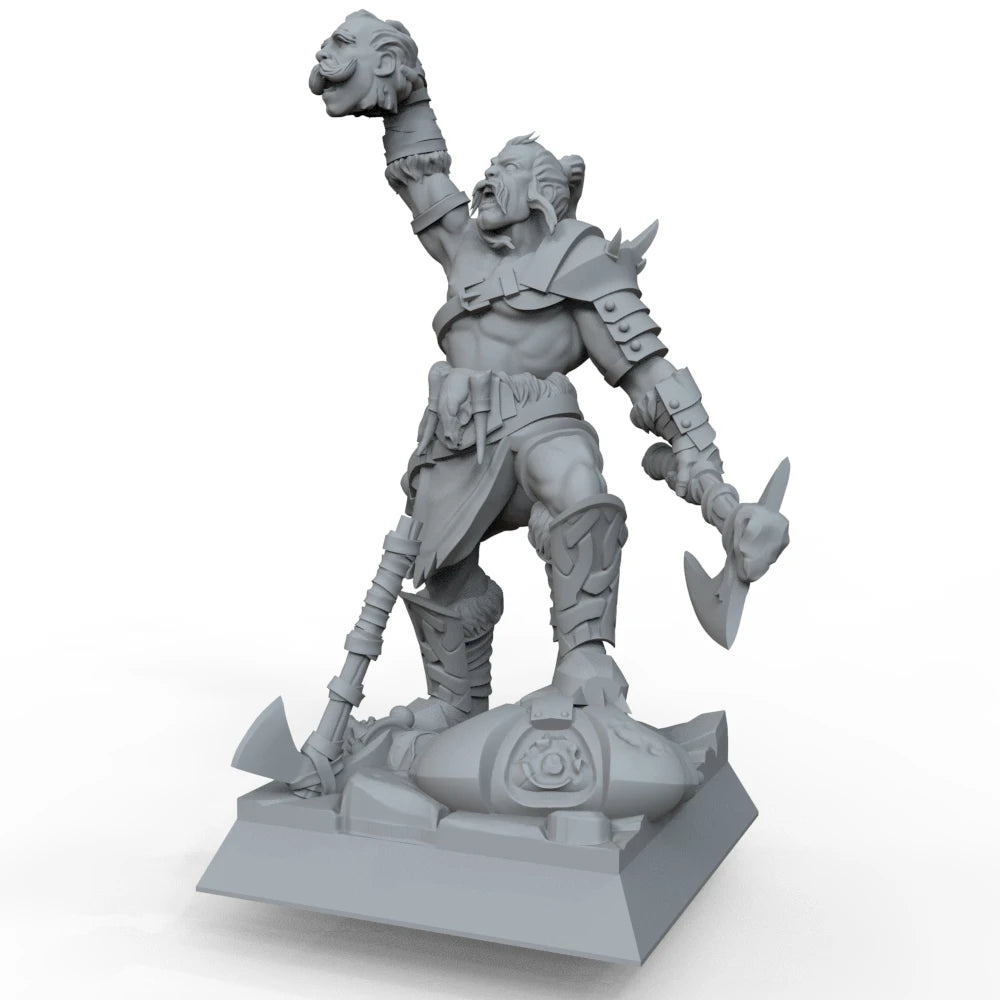 1/35 Warrior Leader, Resin Model Figure Kit, Fantasy Theme, Unassembled and Unpainted