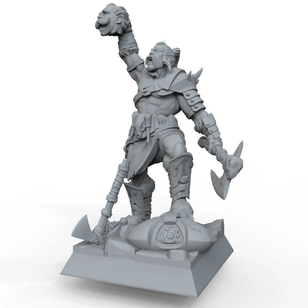 1/35 Warrior Leader, Resin Model Figure Kit, Fantasy Theme, Unassembled and Unpainted