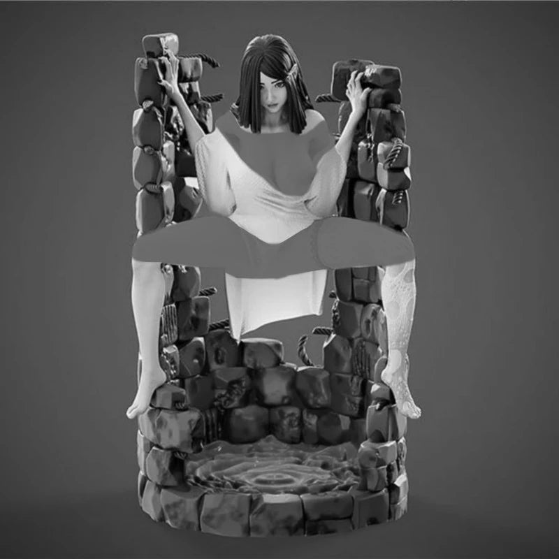 1/24 Beauty at the Well, Resin Model Figure Kit, Fantasy Theme, Unassembled and Unpainted
