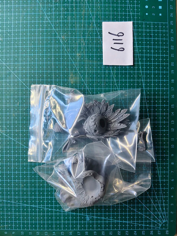 1/32 Dark Fantasy Demon Warrior, Resin Model Figure Kit, Fantasy Theme, Unassembled and Unpainted