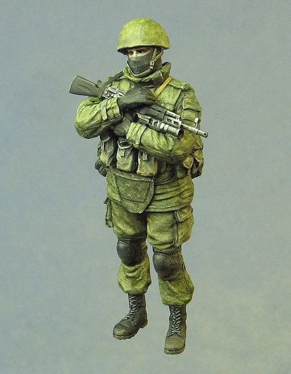 1/35 Modern Infantry Soldier in Digital Camouflage, Resin Model Figure Kit, Unassembled and Unpainted