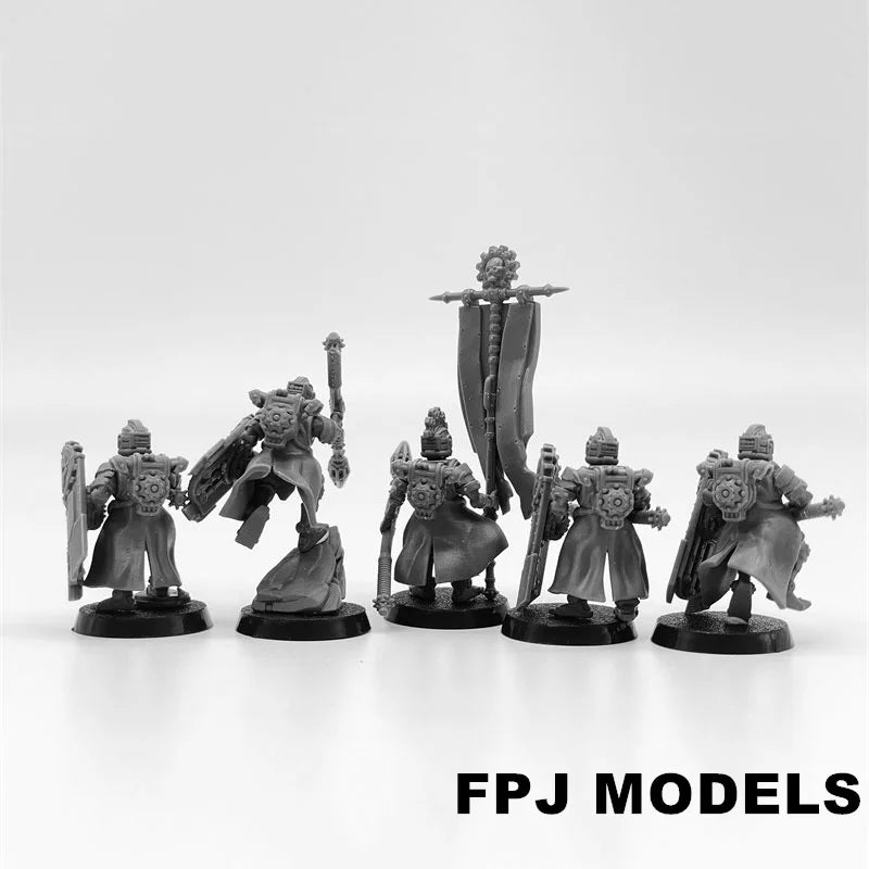 28mm Scavenger Legio, 14 Figures, Resin Model Figure Kit, Fantasy Theme, Unassembled and Unpainted