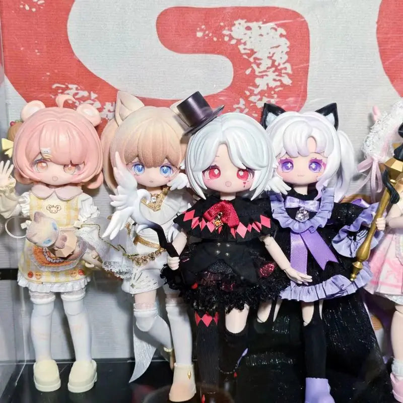 Chibi BJD, Resin Model Figure Kit, Anime Theme, Unassembled and Unpainted