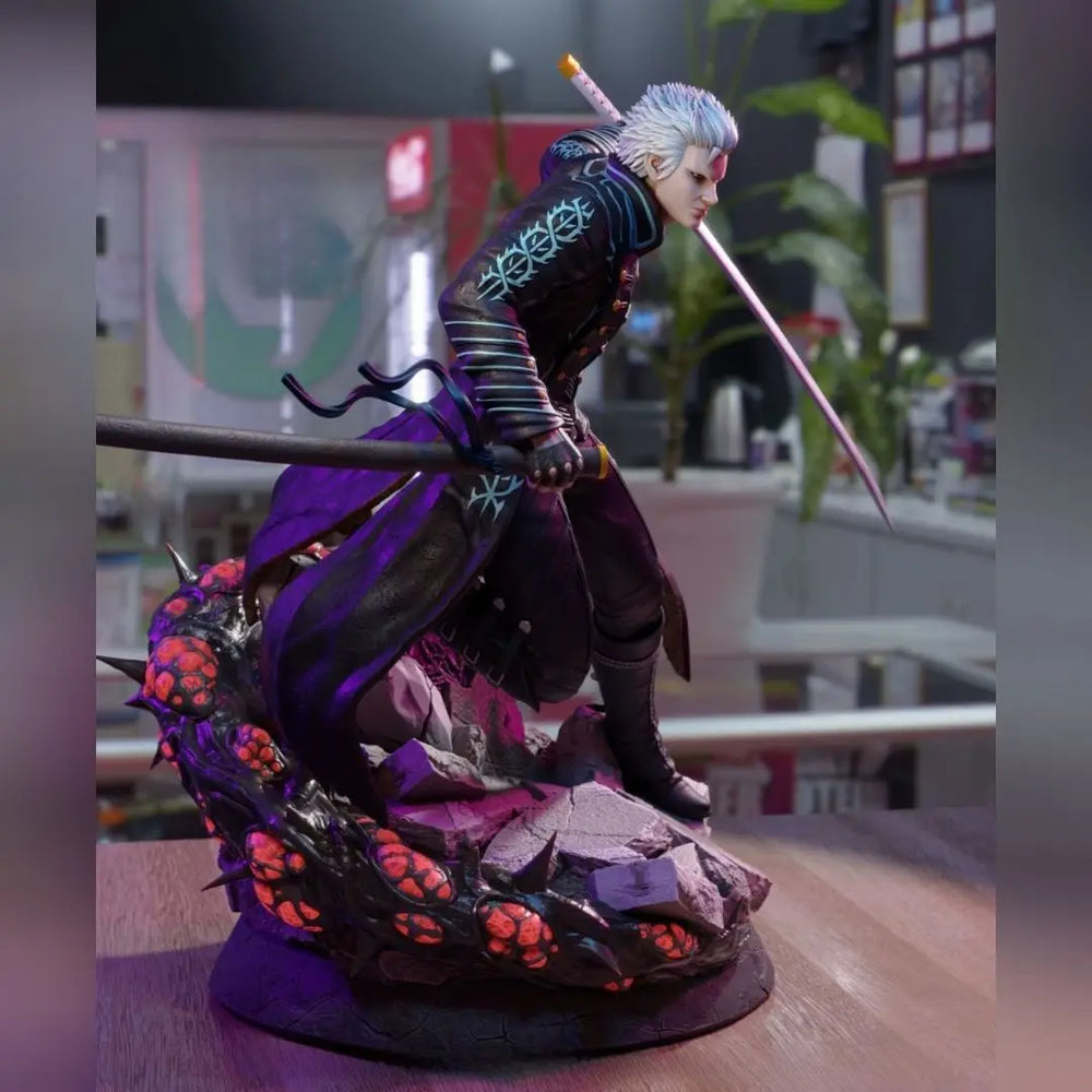 Vergil, Resin Model Figure Kit, Anime Theme, Unassembled and Unpainted