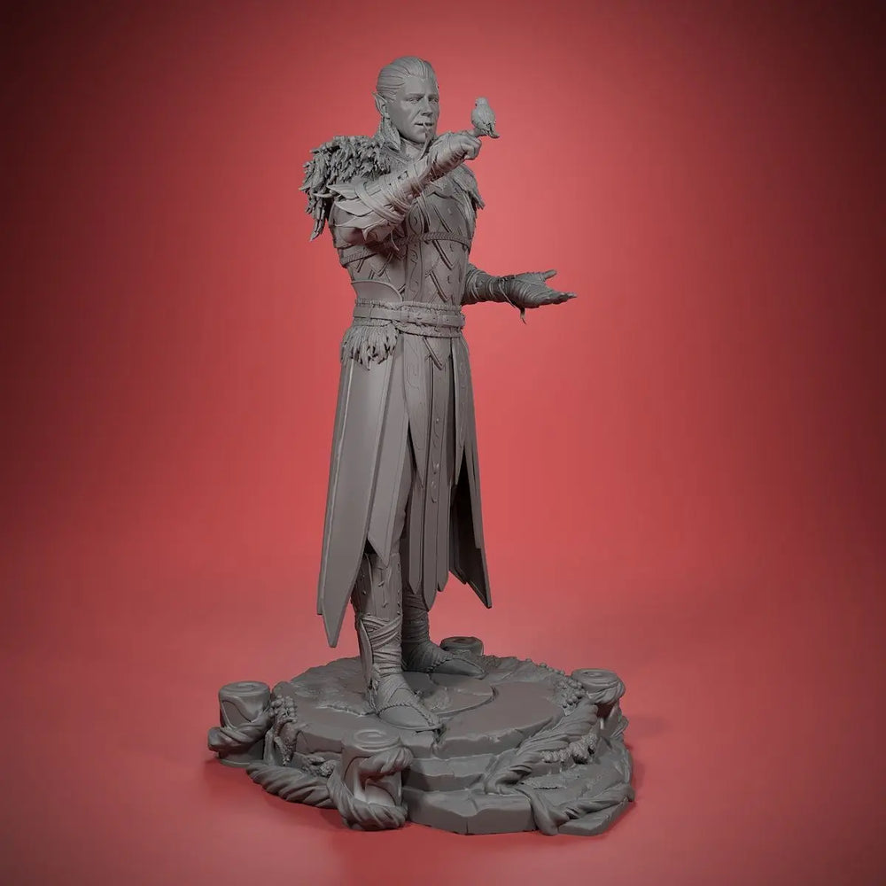 90mm Knight, Resin Model Figure Kit, Fantasy Theme, Unassembled and Unpainted