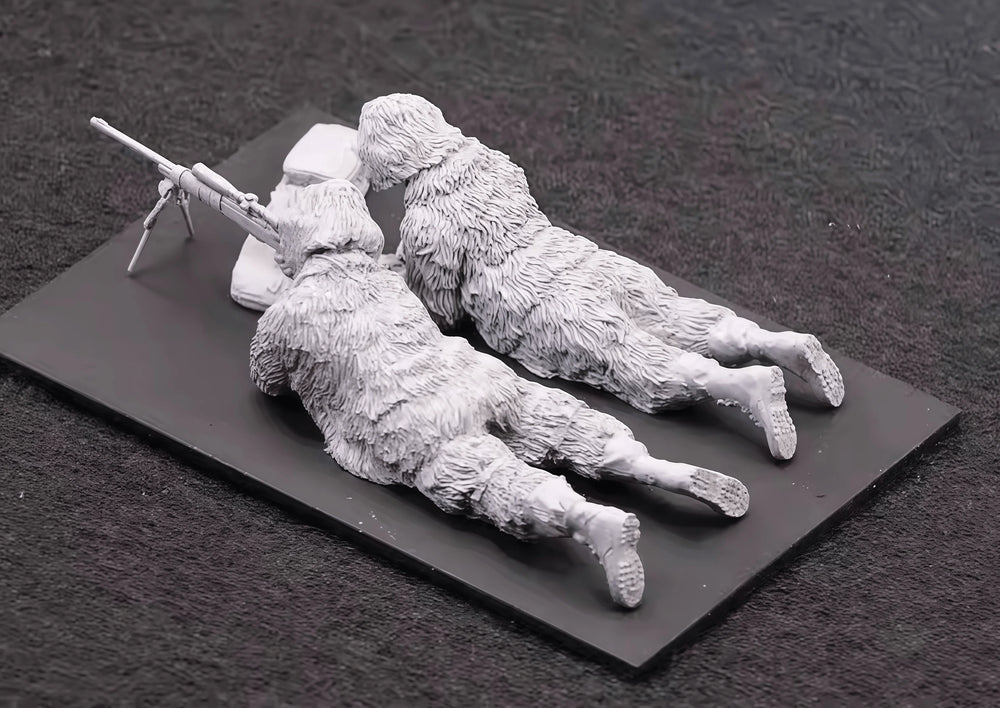 1/35 Modern Sniper Team, 2 Figures, Resin Model Figure Kit, Unassembled and Unpainted