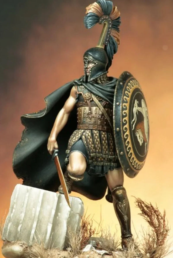 1/24 Ancient Greek Hoplite Mercenary, Resin Model Figure Kit, Unassembled and Unpainted