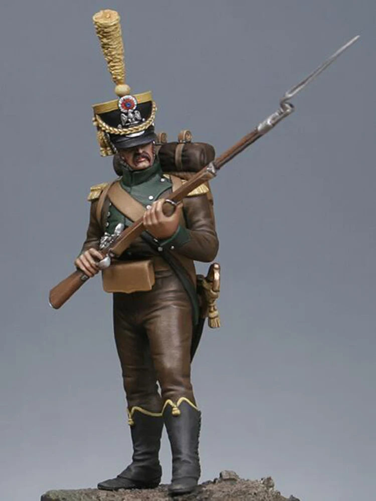 1/32 Napoleonic French Tirailleurs, Resin Model Figure Kit, Unassembled and Unpainted