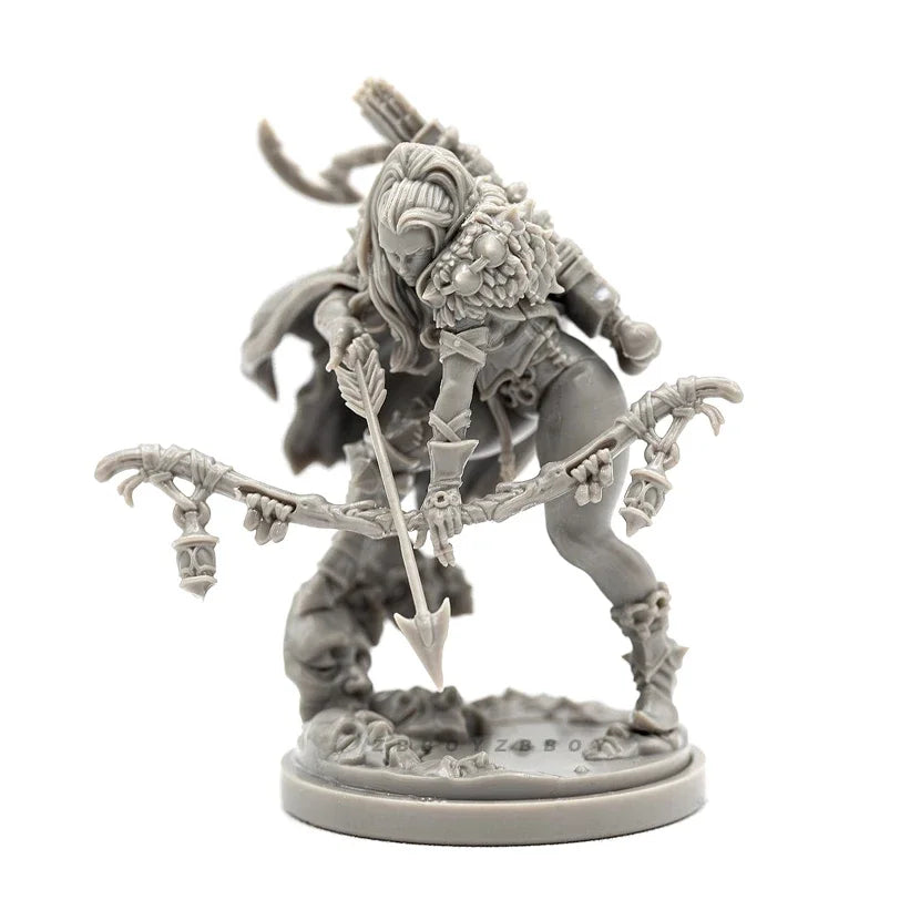 38mm Dark Fantasy Demonic Warrior, Resin Model Figure Kit, Fantasy Theme, Unassembled and Unpainted