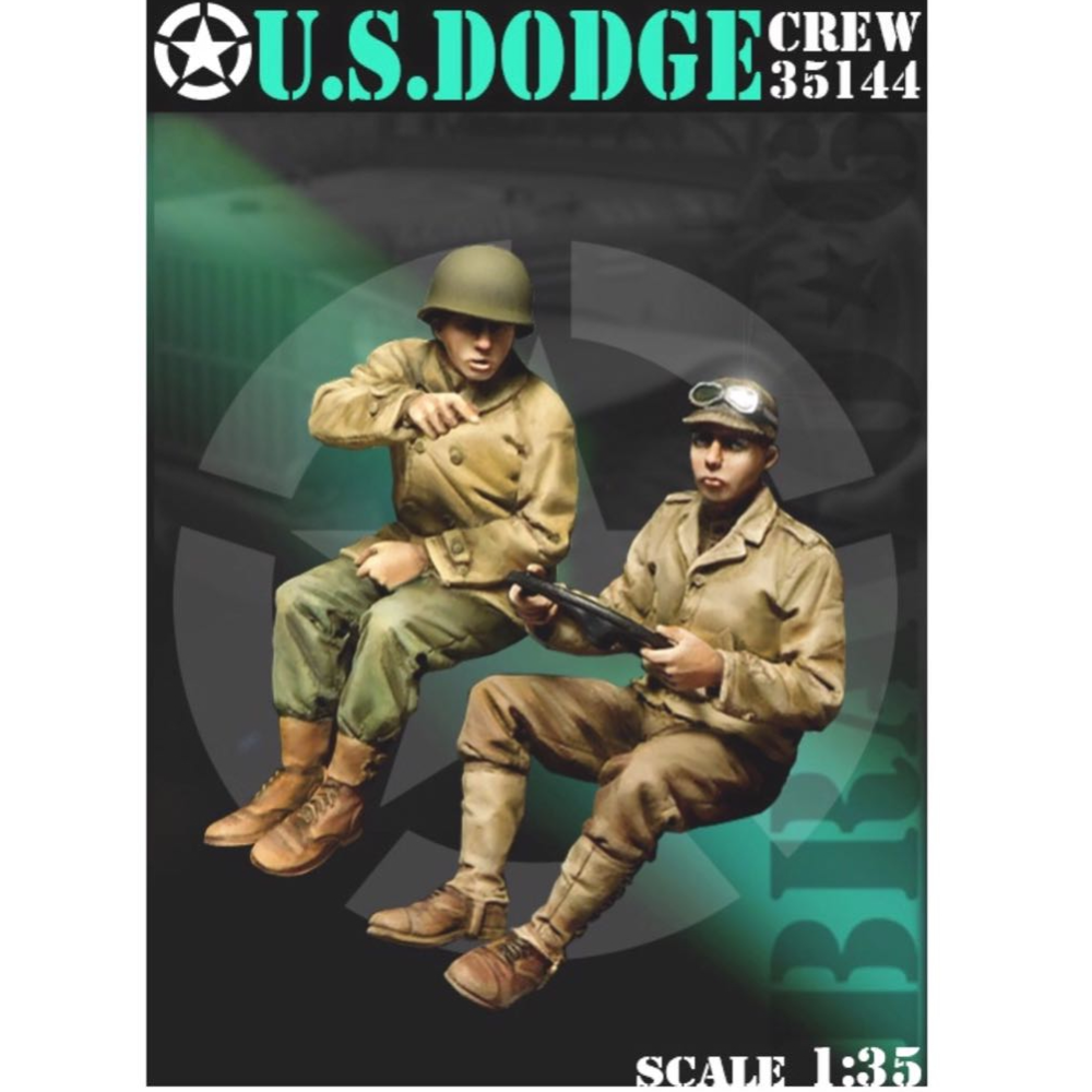 1/35 WWII US Army Infantry Combat Team, 2 Figures, Resin Model Figure Kit, Unassembled and Unpainted
