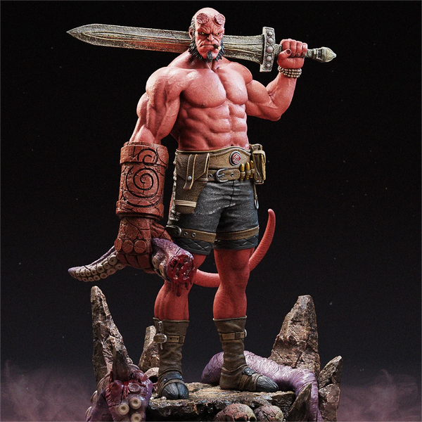 1/10 Hell Knight Demon, Resin Model Figure Kit, Fantasy Theme, Unassembled and Unpainted