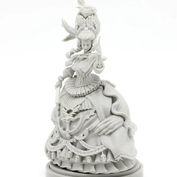 30mm Medieval Fantasy Gothic Female Warrior, Resin Model Figure Kit, Unassembled and Unpainted