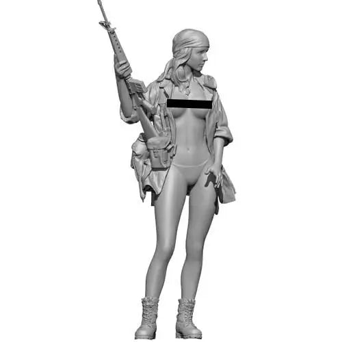 1/35 Modern Female Tactical Operator, Resin Model Figure Kit, Unassembled and Unpainted