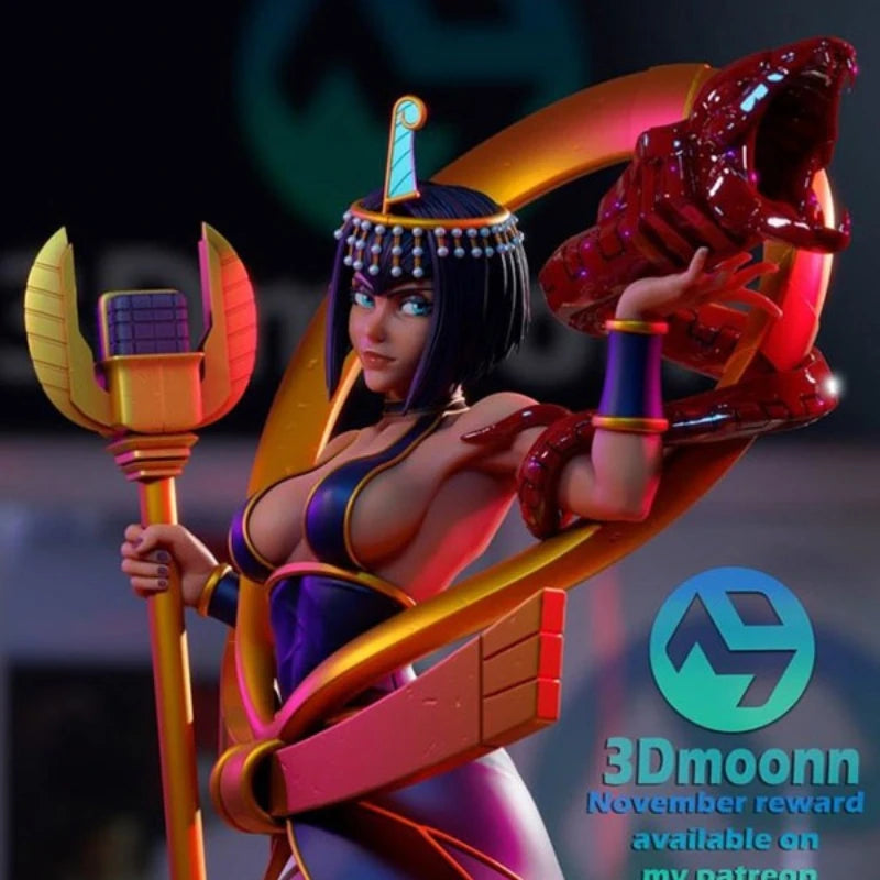 1/24 Horned Warrior Eliza, Resin Model Figure Kit, Fantasy Theme, Unassembled and Unpainted