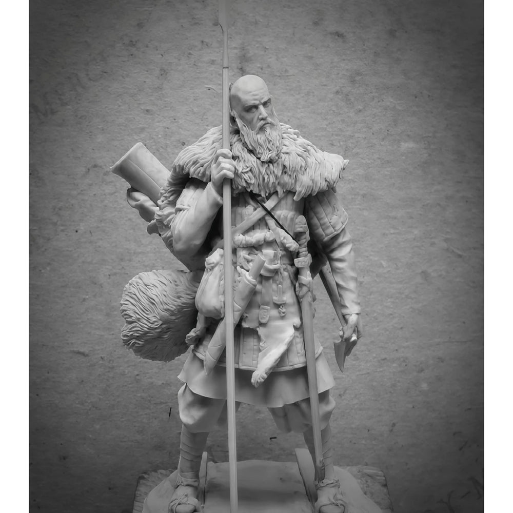 75mm Napoleonic Scandinavian Skier, Resin Model Figure Kit, Unassembled and Unpainted