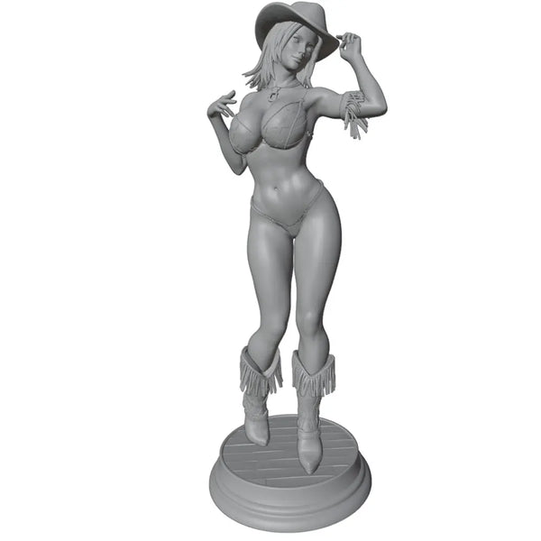 1/24 Pin-Up Warrior Girl, Resin Model Figure Kit, Unassembled and Unpainted