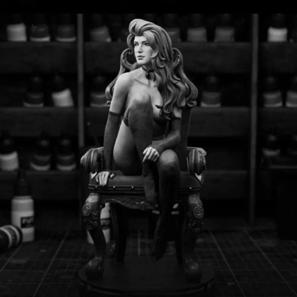 75mm Sorceress Vekna, Resin Model Figure Kit, Fantasy Theme, Unassembled and Unpainted