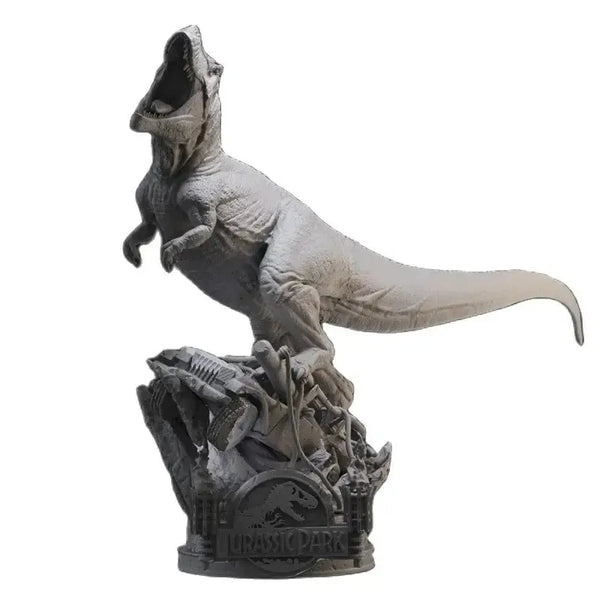 75mm Jurassic Park Tyrannosaurus Rex, 3 Figures, Resin Model Creature Kit, Sci-Fi Theme, Unassembled and Unpainted