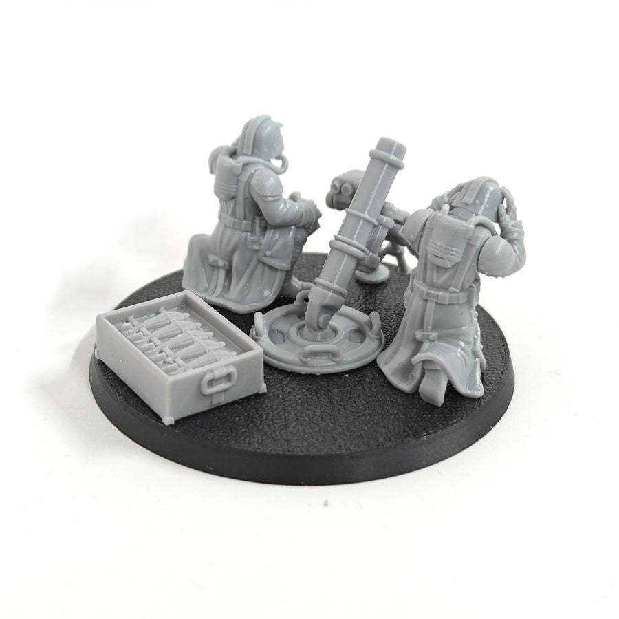 Garage Kits Table Top Miniatures Battle Weapons Crew (Mortar) Resin Kits Figure Unpainted Miniatures KT646