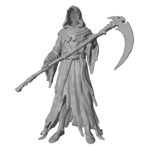 1/24 Skeletal Reaper in Tattered Robes with Curved Scythe, Resin Model Figure Kit, Fantasy Theme, Unassembled and Unpainted