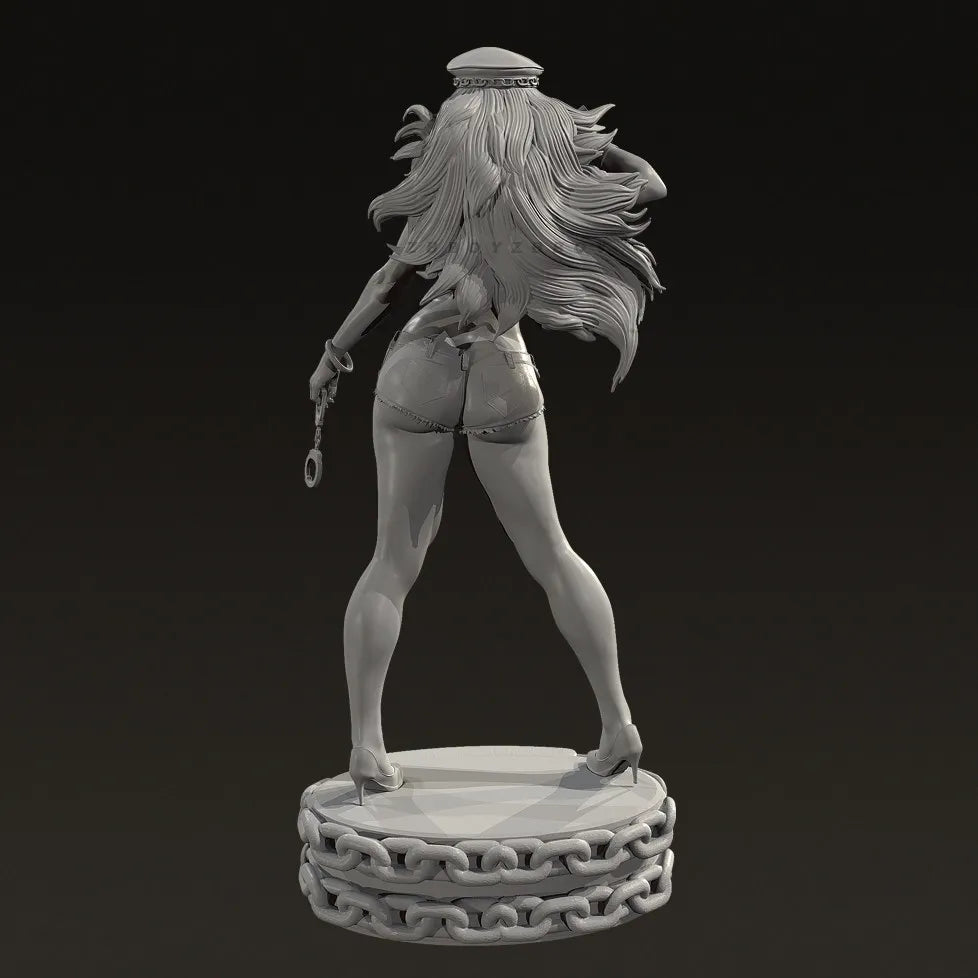 75mm Female Barbarian Warrior, Resin Model Figure Kit, Fantasy Theme, Unassembled and Unpainted
