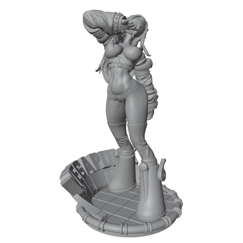 75mm Anime Character, Resin Model Figure Kit, Anime Theme, Unassembled and Unpainted