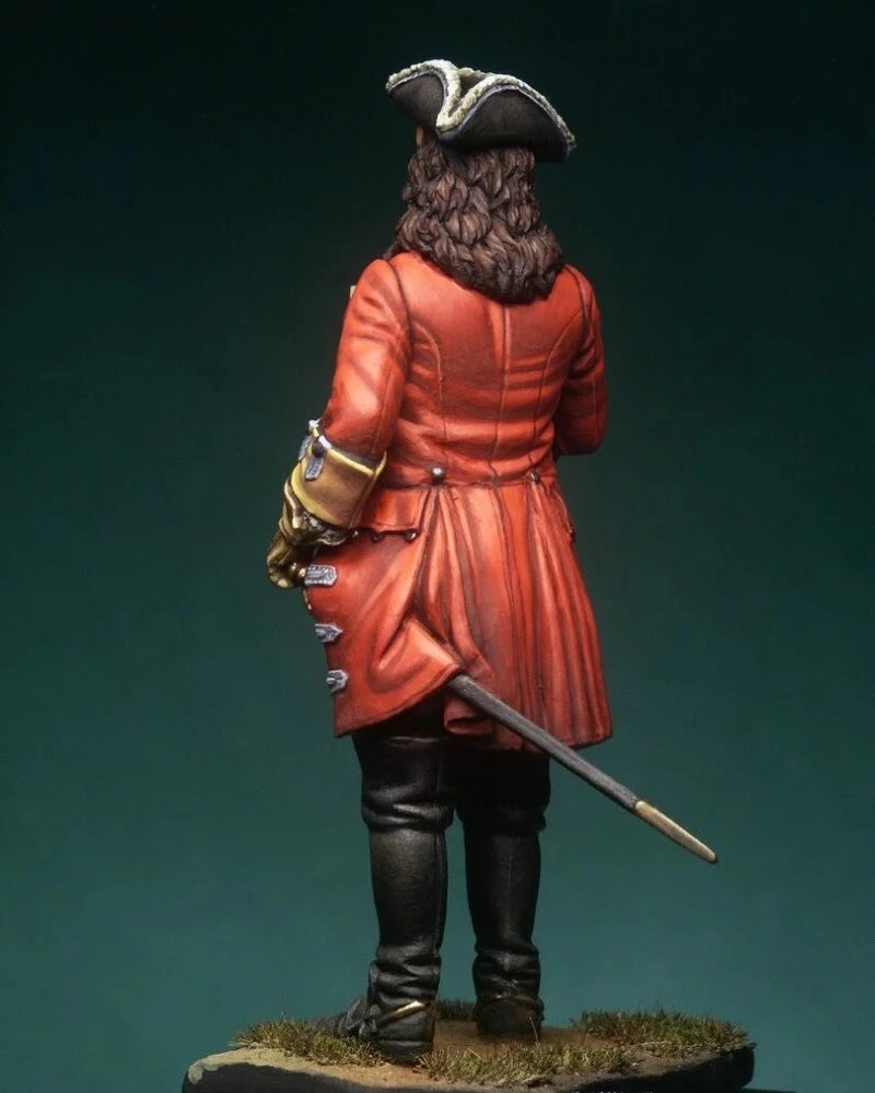 75mm Napoleonic British Officer, Resin Model Figure Kit, Unassembled and Unpainted