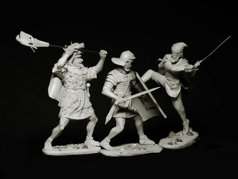 75mm Ancient Roman Legionnaires, 6 Figures, Resin Model Figure Kit, Unassembled and Unpainted