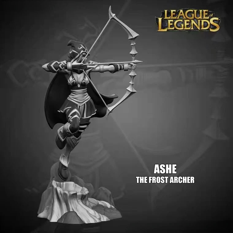 1/24 Ashe Frost Archer, Resin Model Figure Kit, Fantasy Theme, Unassembled and Unpainted