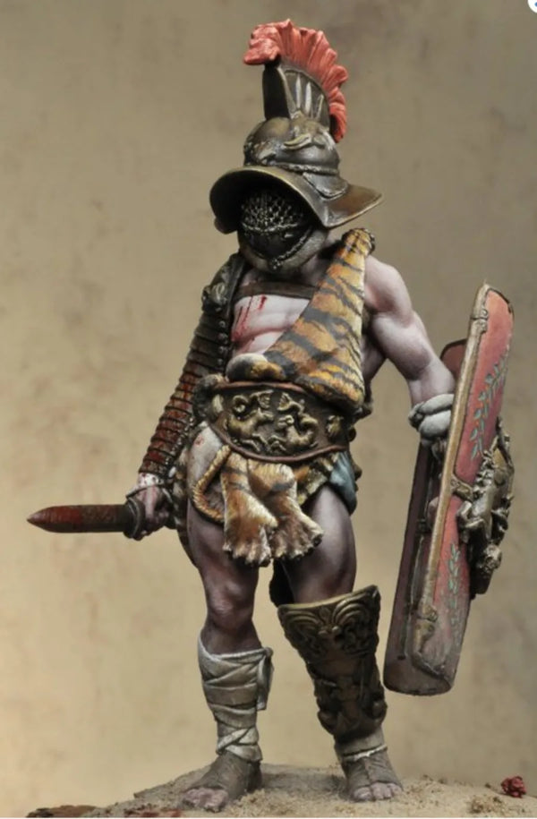 75mm Ancient Roman Gladiator, Resin Model Figure Kit, Unassembled and Unpainted
